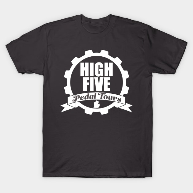 High Five - White Logo T-Shirt by HighFive